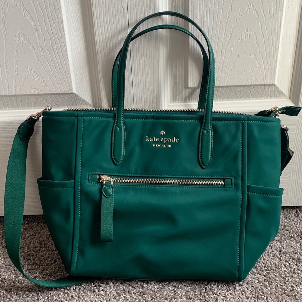 Kate Spade Green Nylon Bag